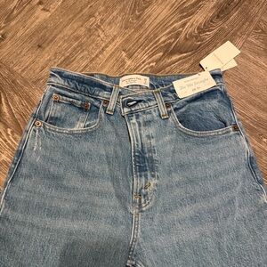 Light Blue Straight Leg Jeans